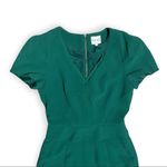 Reiss Marcia Peplum V-neck Dress, Green, Size 4 Photo 5