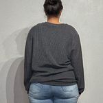 MV Sport  Gray Moar Oversized Crewneck Sweater Sz L Photo 11