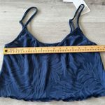 Wicked Weasel Sexy 9219 Peachy Palms Crop Top Navy M NWT Blue Size M Photo 11