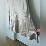 Jenny Yoo Lena Latte Color Elegant One-Shoulder Satin Gown Dress Photo 10