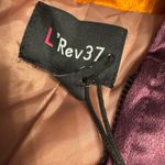 Vibrant Orange and Purple‎ Women's Bomber Jacket Size L Photo 3