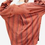 Free People  Graphic Sweatshirt Flannel XS Jackson Wyoming Oversized Distressed Photo 1