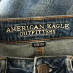 American Eagle  Womens Jeans Tomgirl Stretch Distressed Raw Hem Size 4 Photo 2