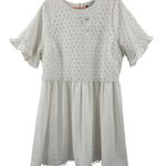 English Factory Dress Size 1X White Eyelet Mixed Media Bridal Wedding Shower NWT Photo 1