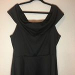 Boohoo Black Bateau Neck/ Off Shoulder Dress Sz 20 Photo 2