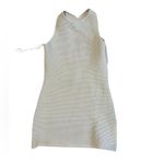 Abercrombie & Fitch  scuba cross back elevated mini dress Tan Size Small Petite Photo 3