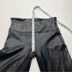 Spanx  Black Faux Leather Black Leggings Womens‎ Size Medium Petite Pull-On *FLAW Photo 8