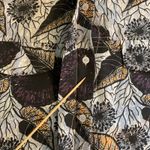 Porridge Women's Floral Print Long Sleeve Dress Small Button Down Oversized Black Photo 4