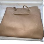 8 Other Reasons Vegan Leather Slouchy Bucket Crossbody Bag Tan NWT $149 Retail Photo 1