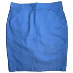J.Crew  100% Cotton Straight Skirt, Carolina Blue Size 10 Photo 9