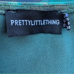 Pretty Little Thing Abstract Flame Print Mesh Corset Ruched Bodycon Dress Size 6 Photo 6