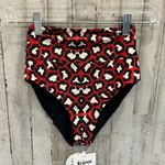 Kulani Kinis NWT  Animal Print / Black High Waist Swim Bikini Bottoms Reversible Photo 0