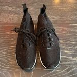 ALDO  casual sneakers black with gold metallic design size 7.5 Photo 1