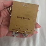 Brandy Melville  Earrings Butterfly Silver Photo 0