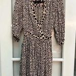 Diane Von Furstenberg  Silk Abel Leopard Print Wrap Dress Size 8 M Medium Photo 8