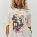 Daydreamer The Doors  White Graphic Short Sleeve Oversized Tee Photo 0