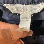 Eileen Fisher Women’s Lightweight Rain Jacket Blue Hooded Zip Snap Pockes Photo 6