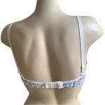 Massam Size Large Floral Underwire Bra Made in Brazil New with Tags White Photo 2