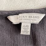 Lucky Brand  Charcoal Embroidered Blouse Photo 10