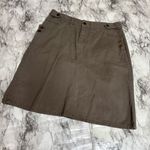 G.H. Bass & Co 100% Cotton Y2K Casual Cargo style green brown skirt size 2 Photo 0