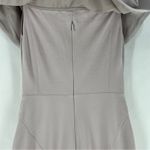 Babaton Aritzia  Ruslan Off The Shoulder Sheath Dress Gray‎ Stretch Ponte Knit 6 Photo 9