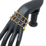 Sterling Silver Baltic Amber,  lace bracelet, 28.5G Photo 3