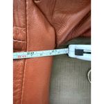Lantry Leathers Red/Brown Leather Coat With Fur ~ Penny Lane Boho Excellent Cond Brown Size M Photo 12