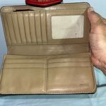 Coach  leather wallet RED Photo 4
