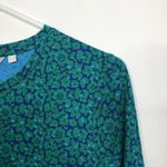 Boden USA NWT Boden Green Blue Floral Long Sleeve Cotton Sleep Shirt Pajamas Womens Size 2 Photo 2