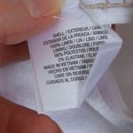 Tahari  Womens Embroidered Linen Skirt Size 16 White Tie Belt‎ Pockets Bohemian Photo 5