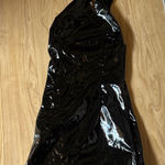 OUTCAST GLACÉ MINI DRESS Black Photo 0
