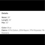 3 X 1 Rose Striped Mini Denim Skirt Size 24/XS Photo 10