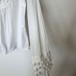 Tory Burch 12 White blouse Cotton Pomp Pomp Long Sleeves Photo 10