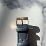 Versace  Versus Watch Band, Perforated Leather Strap in Navy New w/o Box Photo 3