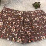 Lucca Couture  light corduroy Floral owl shorts juniors‎ size small Photo 3