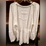 We The Free Snowbell Babydoll Top sweater cream XS/S oversized bohemian tunic Photo 3