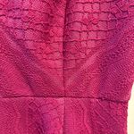 Free People Miss Connections Fuscia Hot Pink Skater Dress 10 Cutout Crochet Trim Photo 2