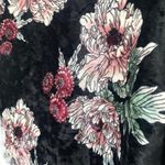 Newbury Kustom Women’s Black Velvet Floral Open Front Kimono Cardigan Photo 11