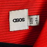 ASOS  Vibrant Red Ribbed Texture Mini Dress Photo 2
