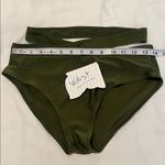 Olive Green Bikini Set with Crisscross Design size small super cute worn 2x EUC Photo 4