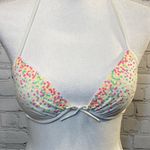 Victoria's Secret Bikini Top White w Colorful Sequins-34B Photo 1