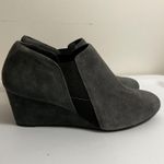 Vionic  Wedge Stanton Pull On Gray Suede Comfort Orthotic Ankle Bootie Sz‎ 9 Photo 0