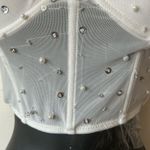 Windsor Rhinestone and Pearl Crop Top Photo 2