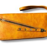 Free People Brown Vegan Leather Wallet Photo 0