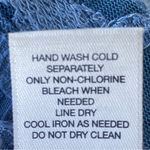 Chico's  Lilly Lace Vest Indigo Blue size 8 Photo 15