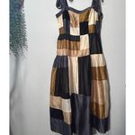 Ulla Johnson NEW  Minerva Patchwork Midi Dress Blue Gold Sz 8 Editorial Soft Girl Photo 7