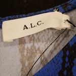 ALC Frank 💕ALC💕 Anise Snakeskin Print Crepe Tank Top Blue 2 NWT Photo 14
