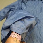 Woman Within 3XL Blue Windbreaker Jacket Plus Size Mid-Length Casual Photo 3