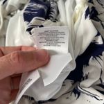 Anne Klein Pleated Bloomcore Dress Size 6 Navy White Floral Mature A-Line Work Photo 8