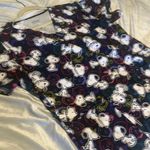 Snoopy Print Scrub Top Black Size L Photo 3